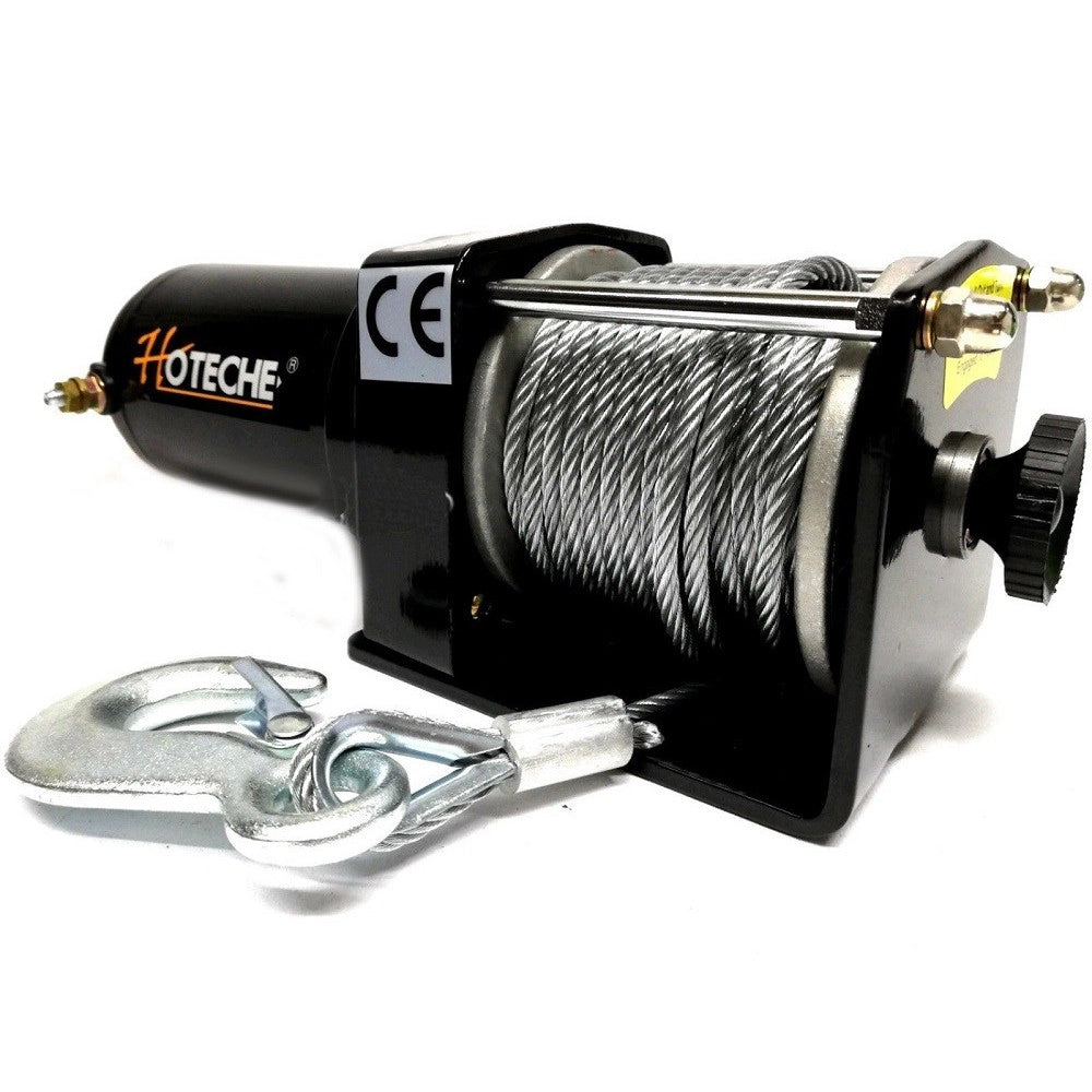 Trade Shop - Verricello Elettrico 1350kg Paranco Argano A 12v Con Telecomando Tira Barche -