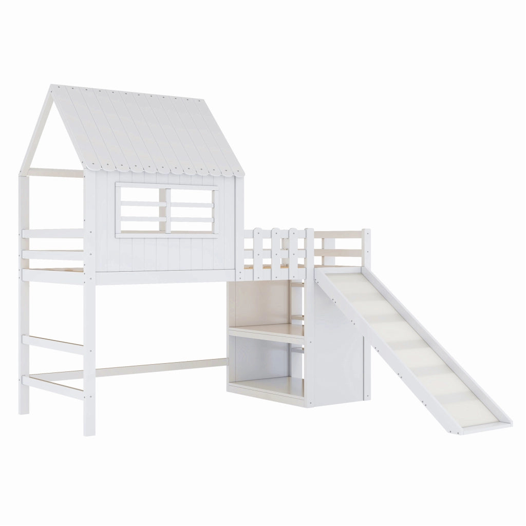 letto per bambini legno massello e mdf bianco 90 x 200 cm