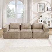 Divano 3 posti ¨C Minimal ¨C tessuto beige 220x90x85