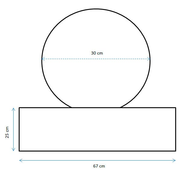 Sfera Cascata Artificiale da Giardino con LED Ø30 cm in Acciaio Inox con Pompa