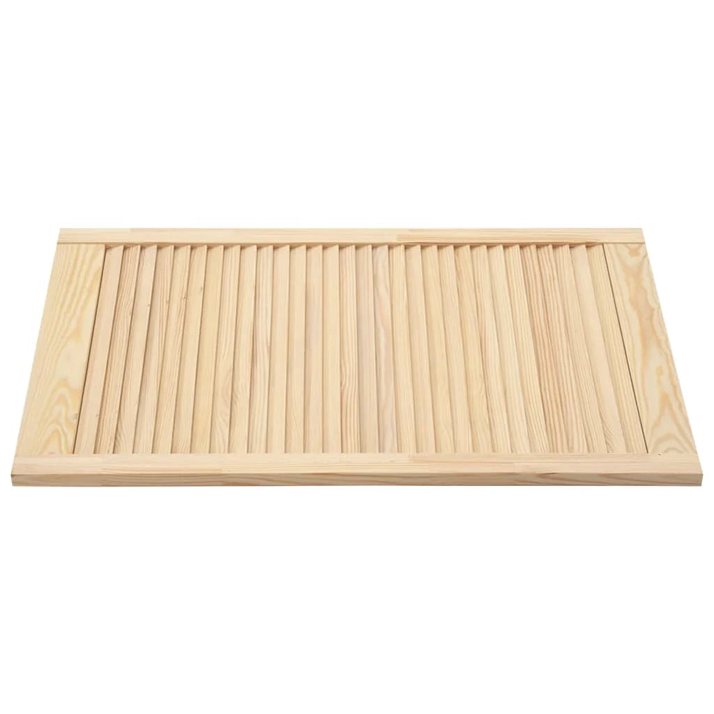Set di 4 porte a persiana 99,3 x 59,4 cm legno di pino massiccio 02_0003925