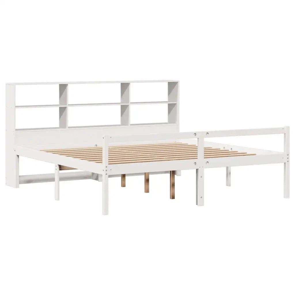 Giroletto con Libreria senza Materasso 180x200 cm in Legno Pino 3322023