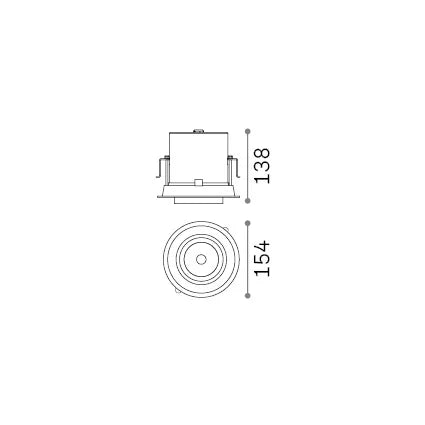 Lampada a sospensione Nova 20W Luce Calda 3000K Bianco Ideal Lux