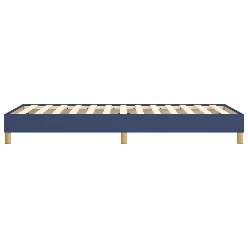 Struttura Letto a Rete a Molle-Giroletto Blu 90x190 cm in Tessuto 784786