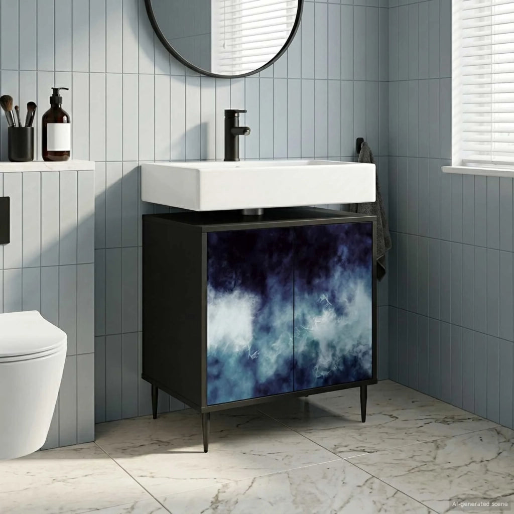 Mobile da Bagno RAALTE Rovere Nero 60 x 40 x 61 cm 8007412