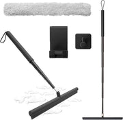 Pulitore di vetro per bagno e doccia con maniglia telescopica 120 cm - Pulitore facile da usare per bagno, doccia e specchio
