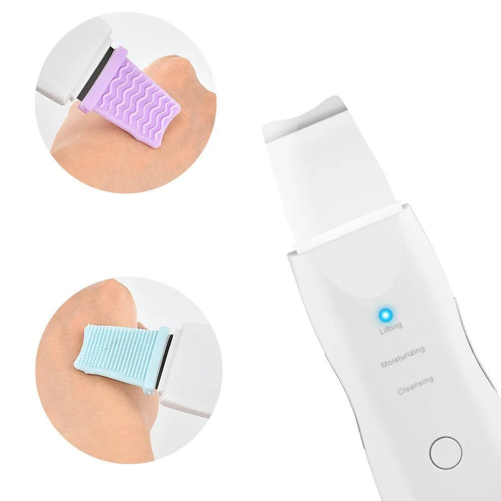 Scrubber per Pulizia del Viso Rimuove Punti Neri e Massaggiatore Facciale