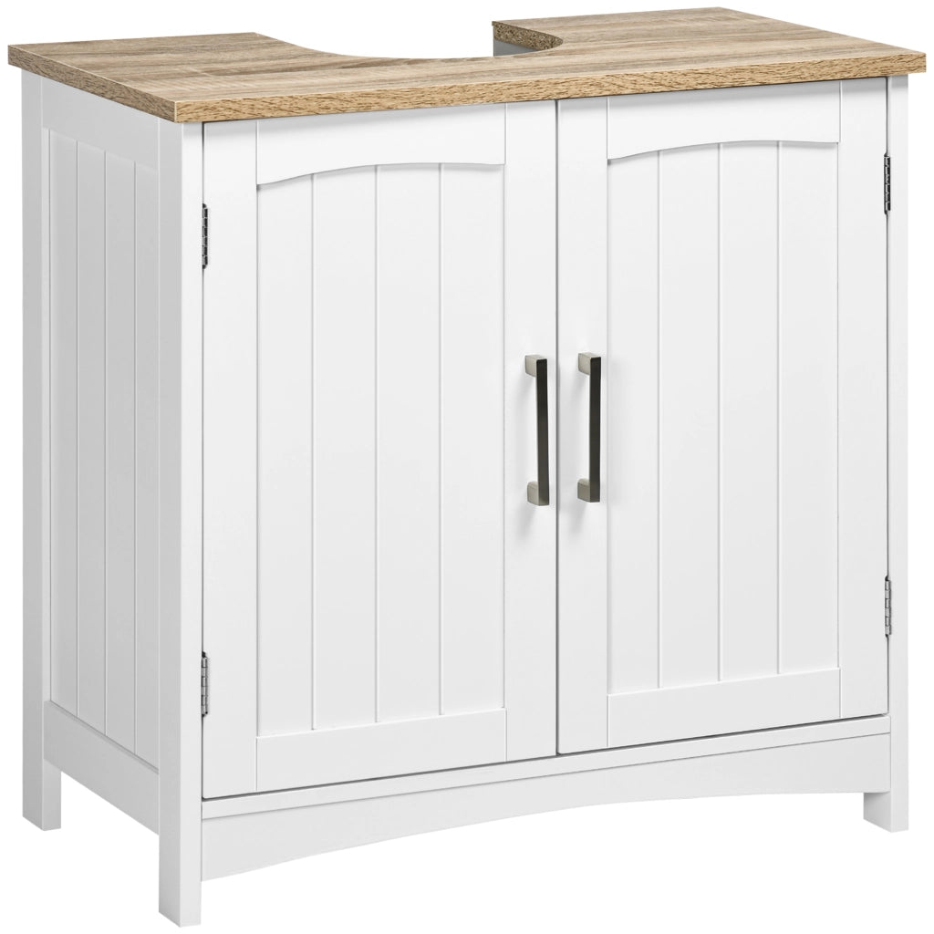 Mobile sottolavabo da bagno ¨C Xylo ¨C legno bianco, 60x30x60 cm
