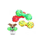 Trade Shop - Gioco A Forma Di Osso Riportino Per Animali Domestici 16 Cm Gomma Morbida Sonoro -