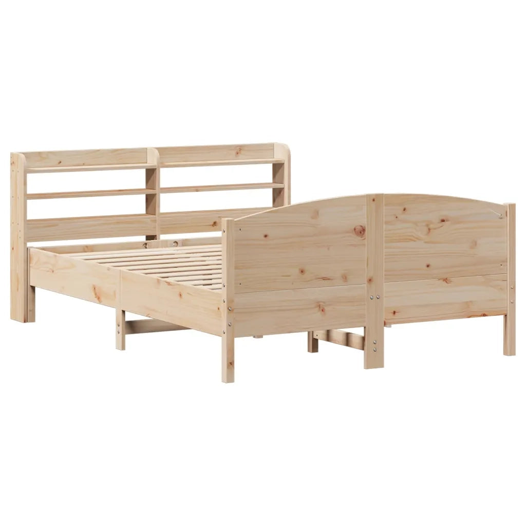 vidaXL Letto senza Materasso 135x190 cm in Legno Massello di Pino