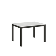 Tavolo allungabile 90x120/380 cm Everyday Evolution telaio Antracite - Bianco Frassino