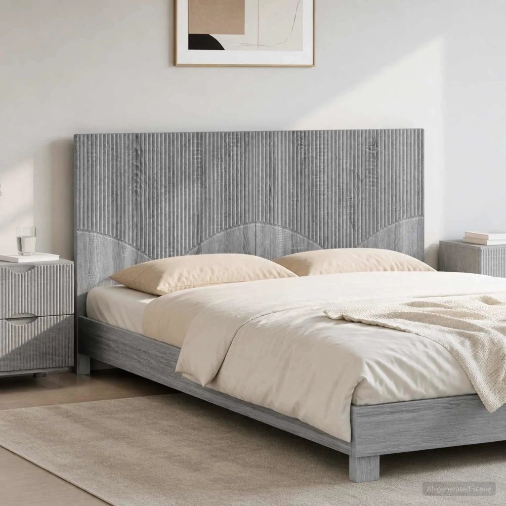 Testiera da Muro HOORN Sonoma grigio Legno ingegnerizzato 897401