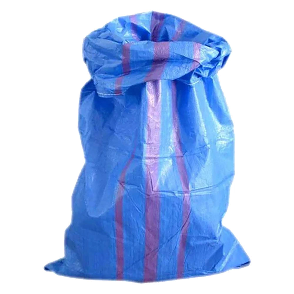 Sacco Polipropilene Blu Righe Rosse Vert. 100 Pezzi 70 X 120 cm kg
