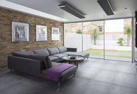 Stufa Elettrica ad Infrarossi 211x20,1x5,8 cm da Soffitto 3200W in Alluminio Dimmerabile Moel Hot-Top Nera