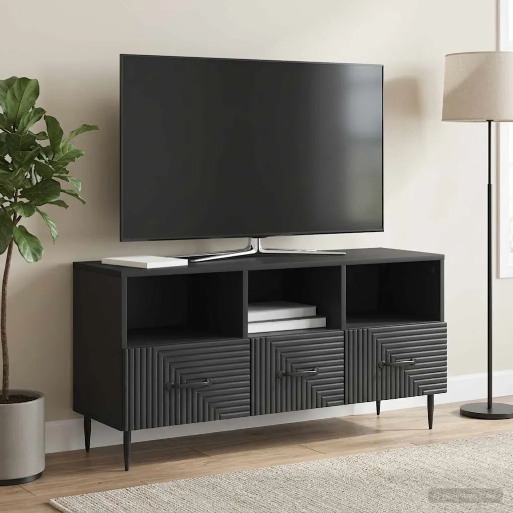 Mobile TV Nero 102 x 34,5 x 50 cm Legno ingegnerizzato 894906