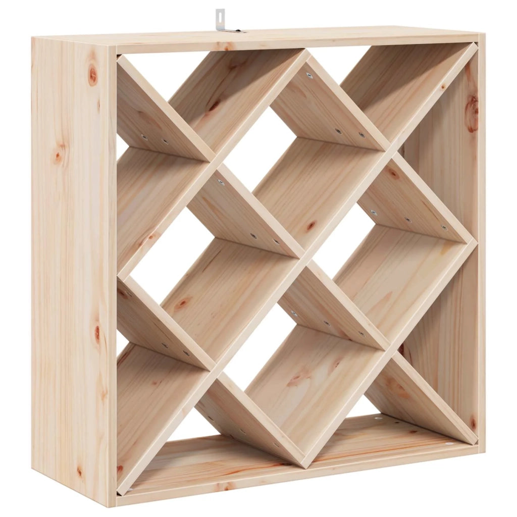 Portabottiglie 2 pcs Naturale 62 x 25 x 62 cm Pino massello