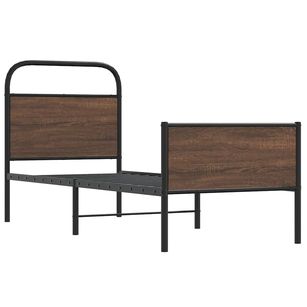 Giroletto senza Materasso Rovere Marrone 75x190cm in Truciolato 4100490