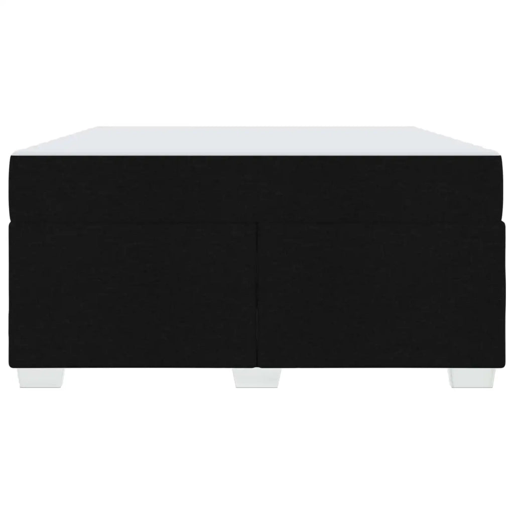 Struttura del letto con materasso Nero 160 x 200 cm Tessuto