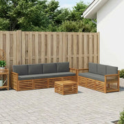 Set divani con cuscino 8 pcs Legno di Acacia Massello 3384118