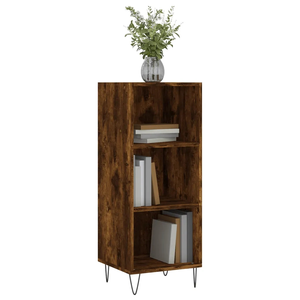 Credenza Rovere Fumo 34,5x32,5x90 cm in Legno Multistrato 828729