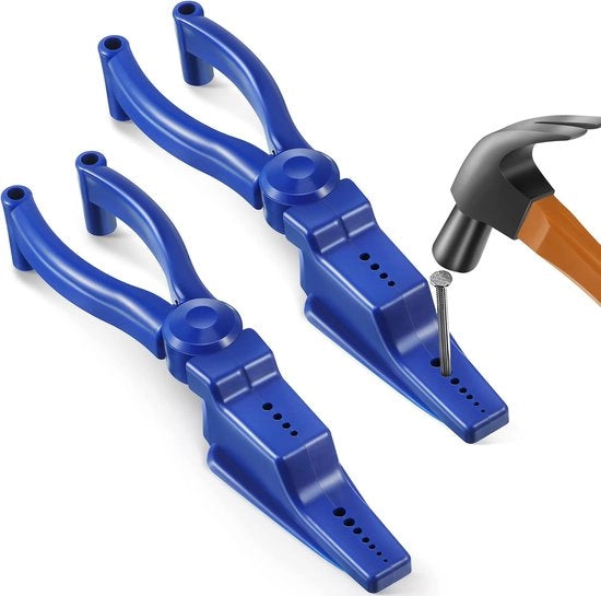 Houder per chiodo a molla, paletta per chiodi, barra di fissaggio per protezione delle dita, attrezzo base per riparazioni e lavorazione del legno.