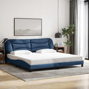 Giroletto senza Materasso Hvar Blu 200x200 cm in Tessuto 3207799