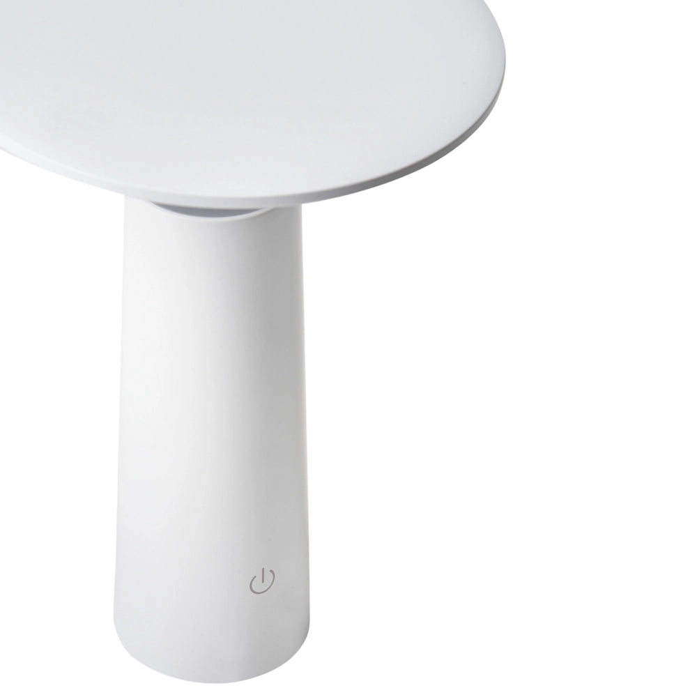 Lampada da tavolo in ferro bianco per interni e per esterni stile moderno