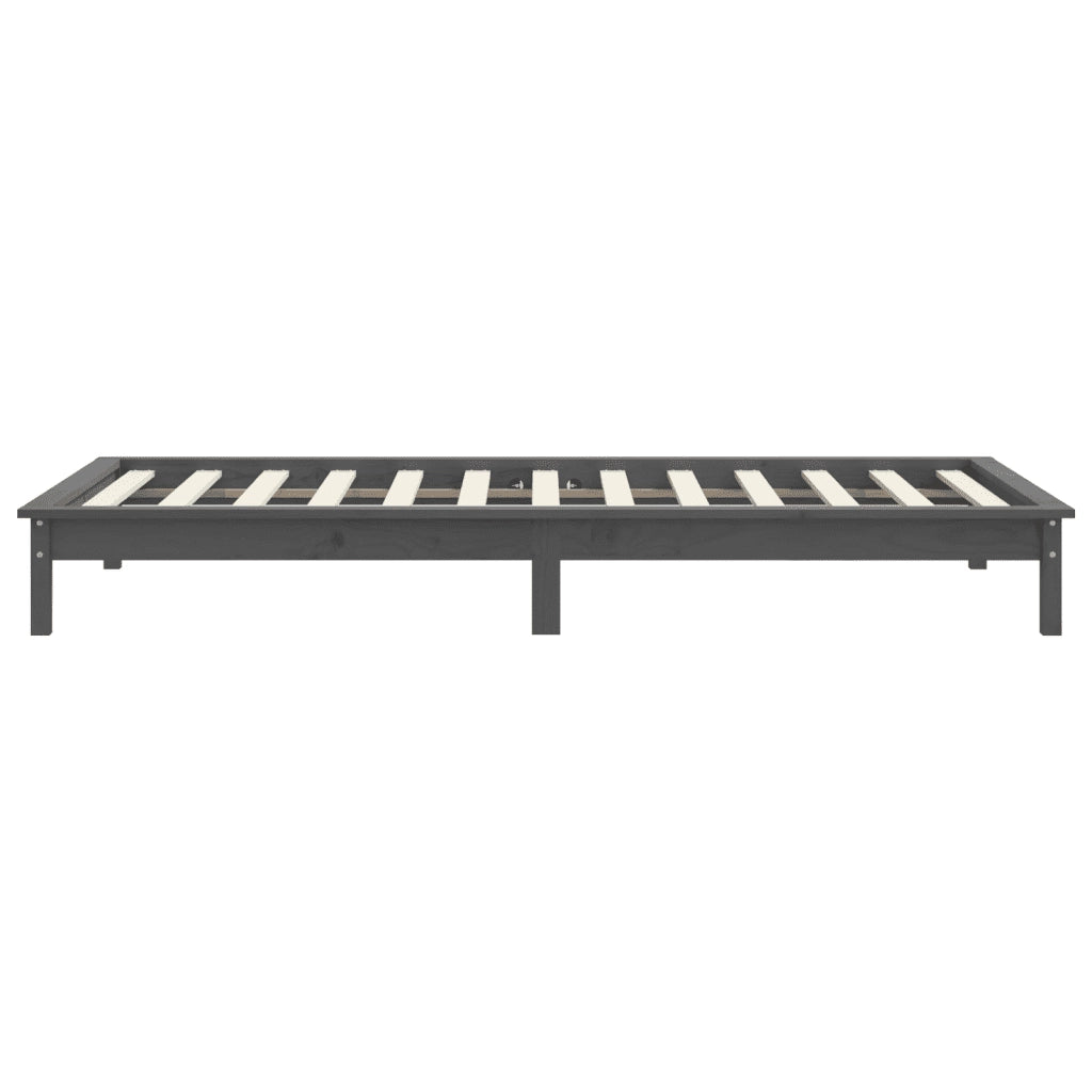 Giroletto Grigio 100x200 cm in Legno Massello di Pino 820533