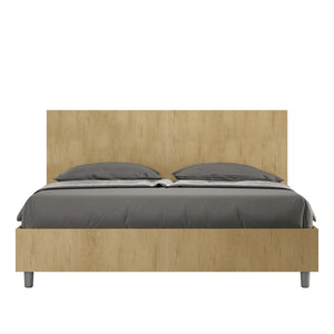 Letto Matrimoniale 160x200 cm Senza Rete Testata Dritta New Egos Quercia