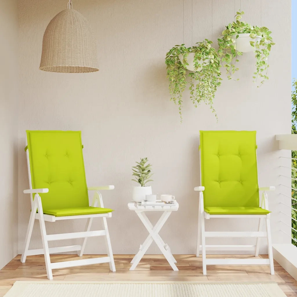 Cuscini per Sedie 2 pz Verdi 120x50x3 cm in Tessutocod mxl 119336