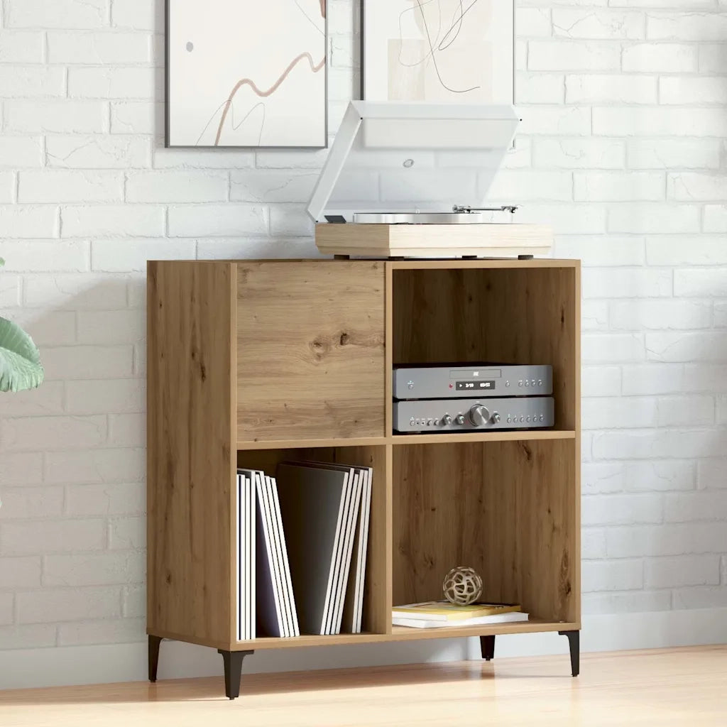 Mobile Porta Dischi Artigianale 84,5x38x89 cm Legno Multistrato 857174