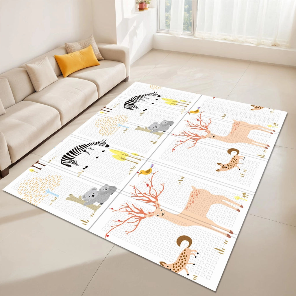 Tappeto Gioco Bambini Neonati - Pieghevole, Reversibile, Impermeabile 180x150x1 cm FD028