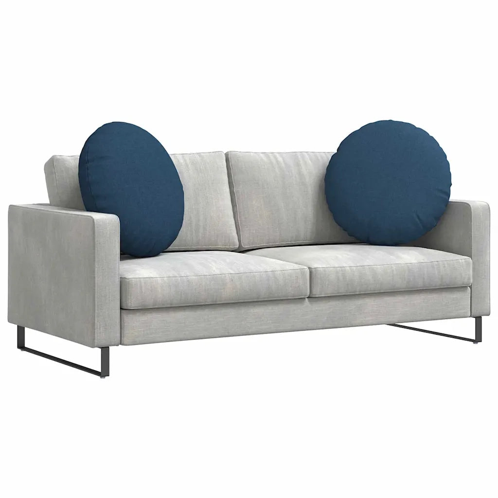 Cuscini per Seduta 2 pcs Blu Ø80 x 29 cm Tessuto 42014239