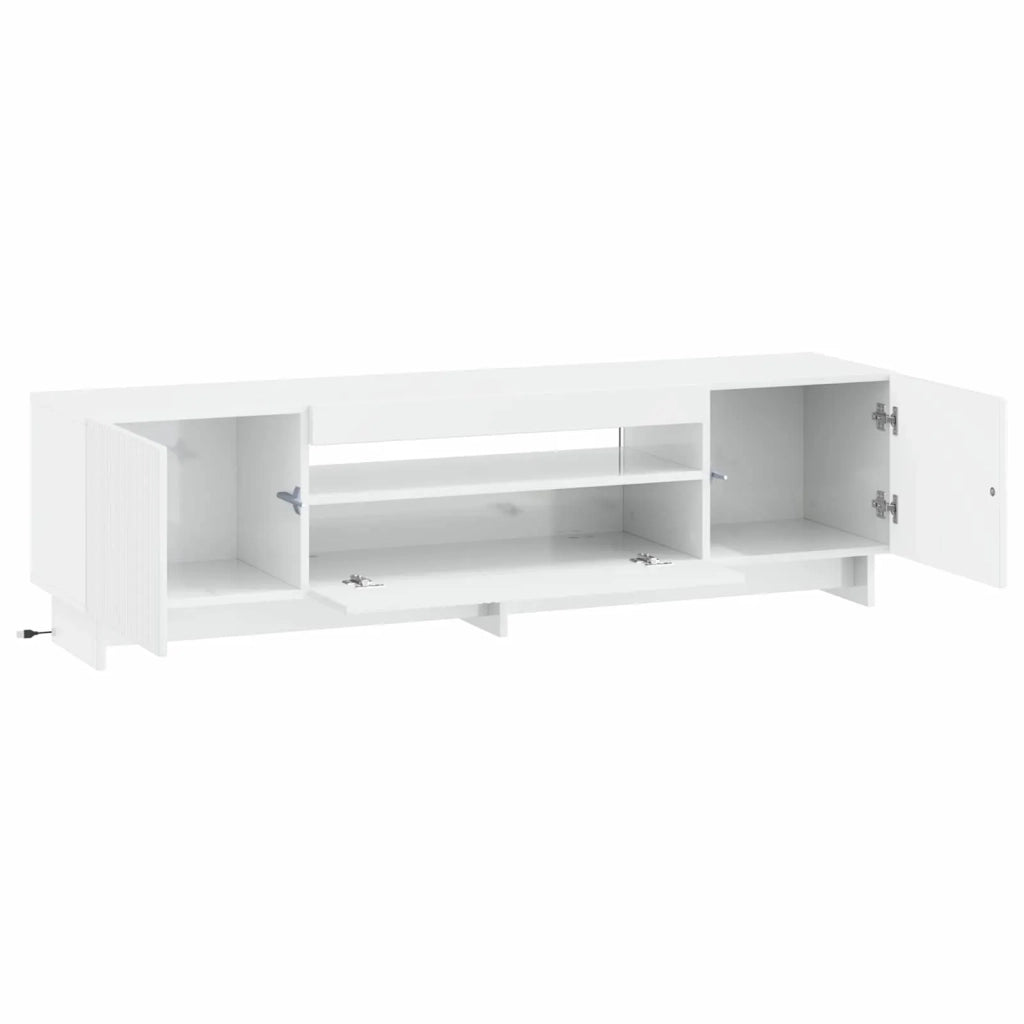 Mobile TV LED Bianco Lucido Legno ingegnerizzato 896029