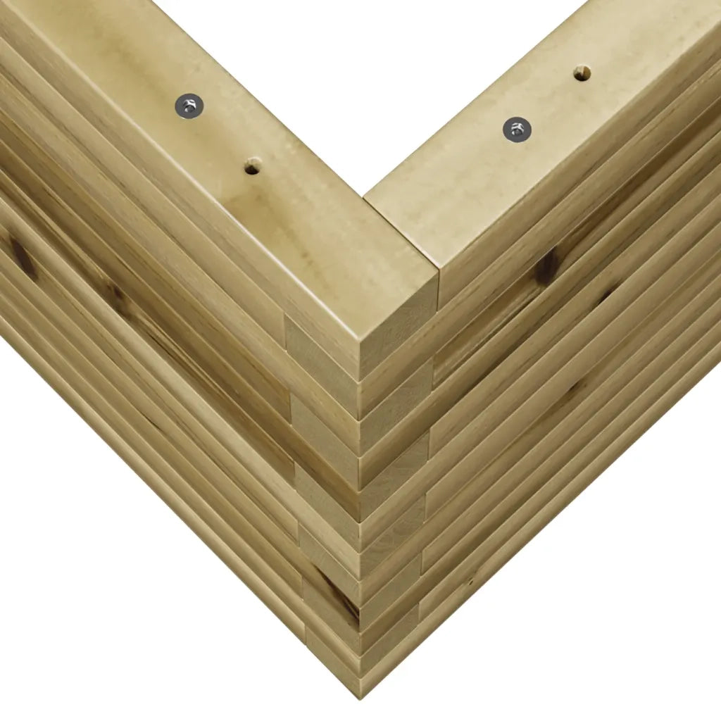 Fioriera | Cassetta per fiori | Vaso da Giardino 70x40x45,5 cm in Legno di Pino Impregnato