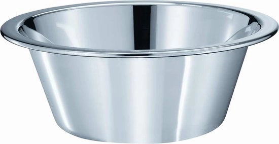 Compressa conica, contenitore in acciaio inossidabile di alta qualità per la preparazione e conservazione di piatti, acciaio inossidabile 18/10, compatibile con lavastoviglie, 16 cm, colore argento.