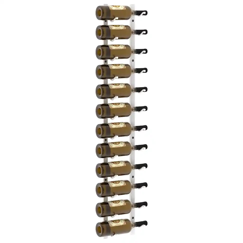 Portavini da Parete per 12 Bottiglie Bianco in Ferro cod mxl 48469
