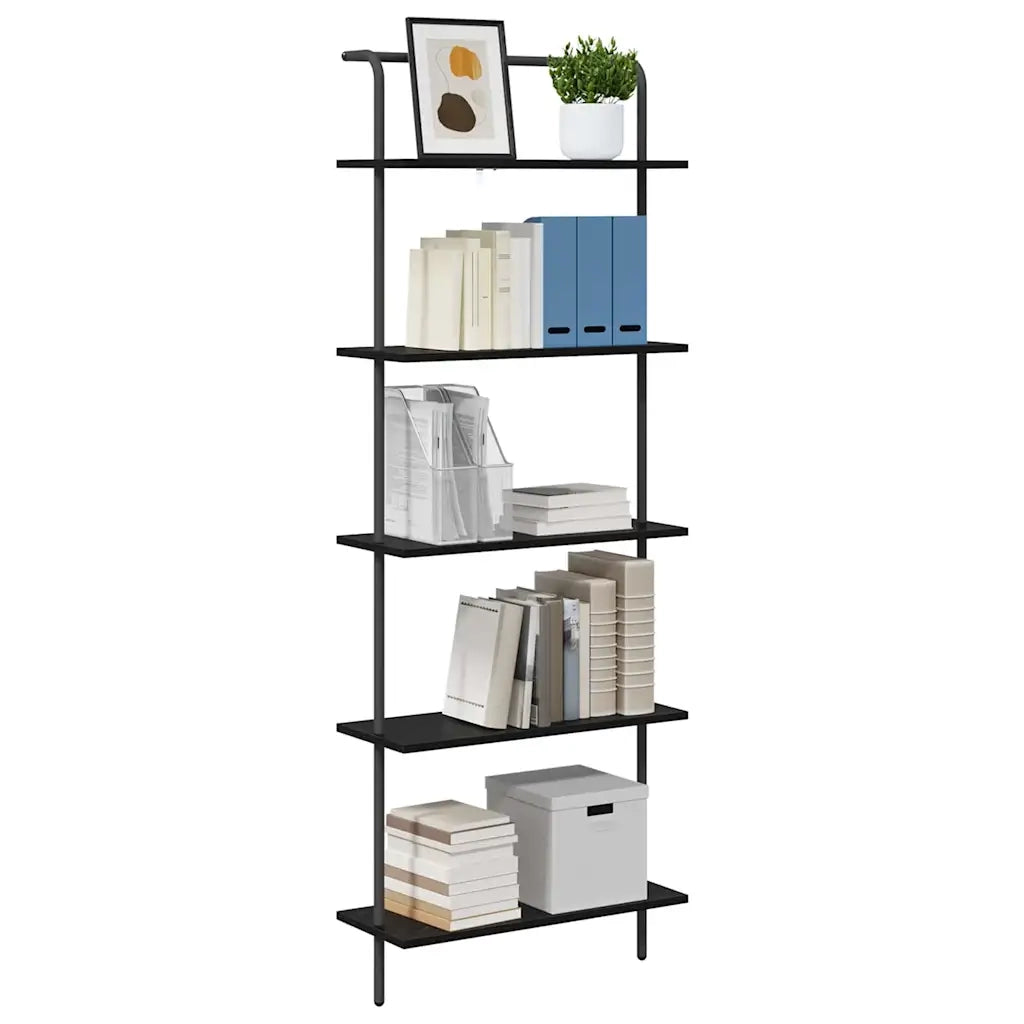 Libreria Rovere Nero 60 x 24 x 168 cm Legno multistrato 879965