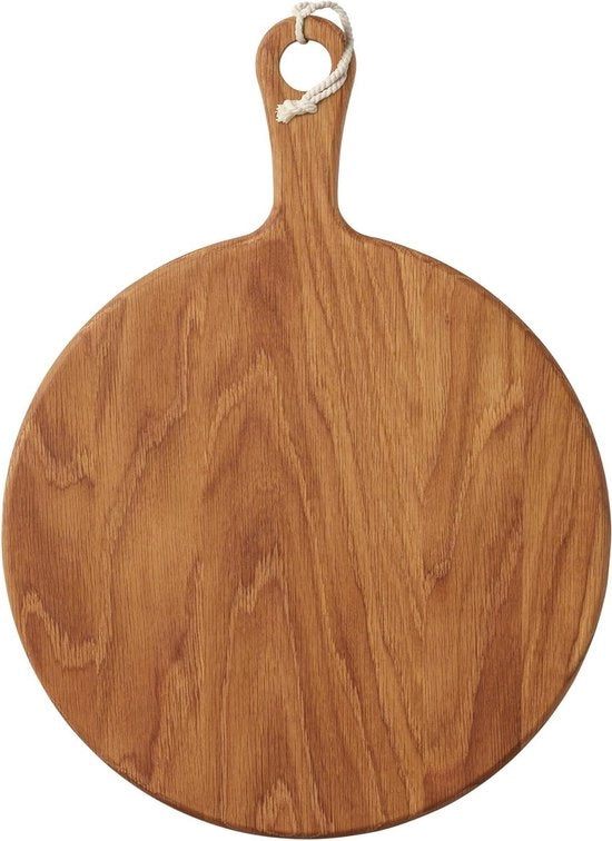 Piatto da Antipasto in Legno di Quercia - Preparazione e Servizio Gourmet - 385 x 315 x 25 Centimetro - Miele