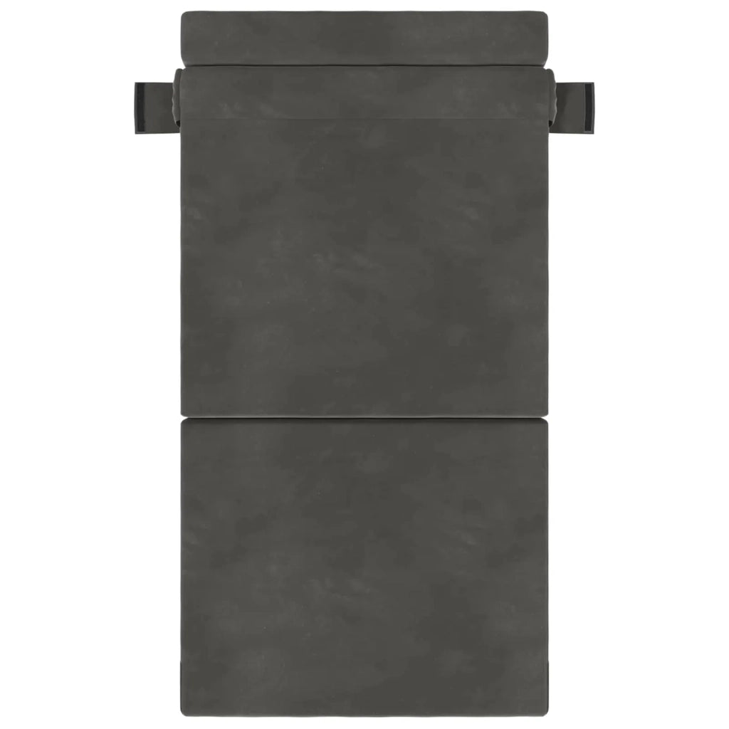 Divano letto | Sof¨¤ letto | Letto singolo Pieghevole Grigio Scuro 70 x 80 x 60 cm Tessuto