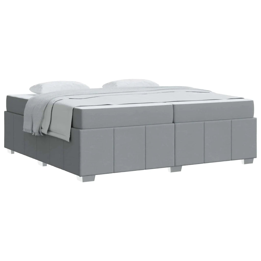 Struttura del letto Grigio chiaro 200 x 200 cm Tessuto 3398307