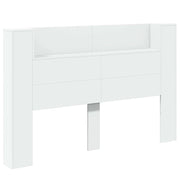 Testiera | Testata con Mobile e LED Bianco 160 x 16,5 x 103,5 cm