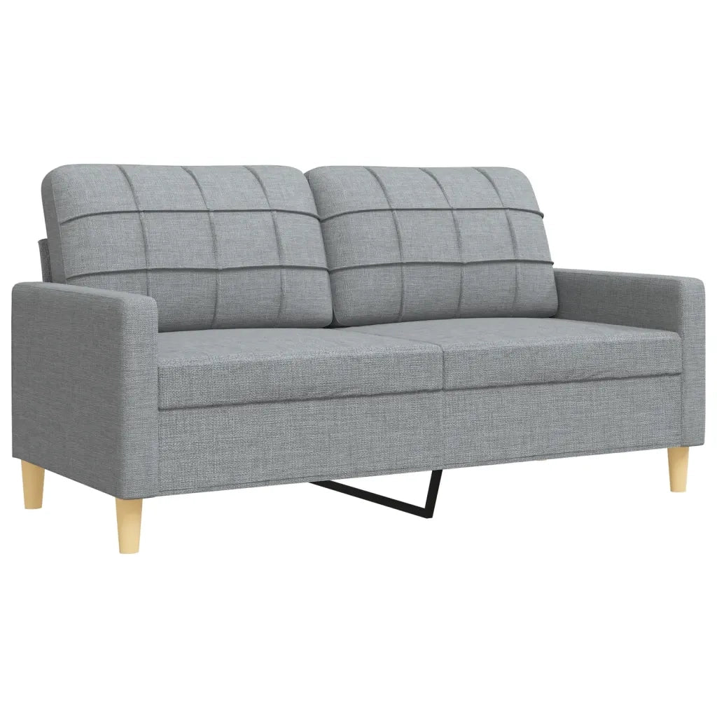 Set di Divani 3 pz Grigio Chiaro in Tessuto 3278287