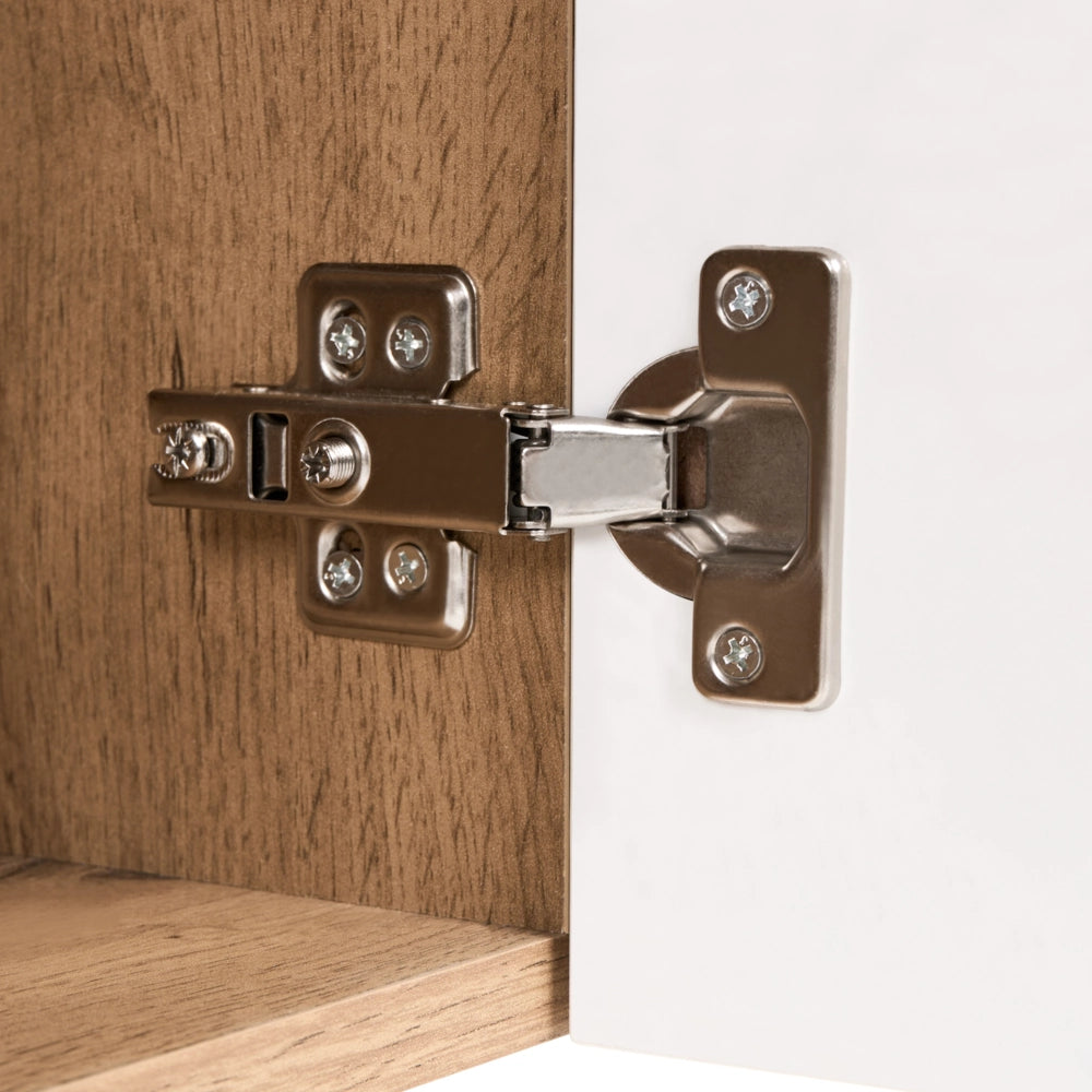 Set da ingresso in MDF marrone chiaro con porta scarpe e appendiabiti