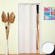 Porta a Soffietto da Interno in PVC Bianco Pastello 83x214 cm mod. Maya
