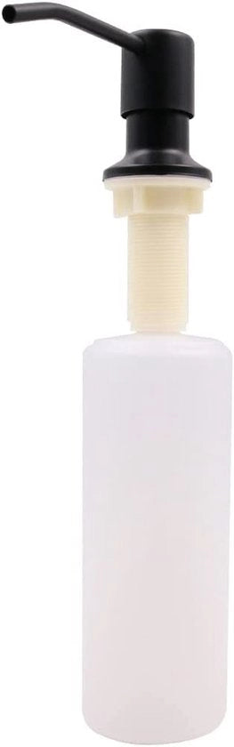 Dispensatore di sapone 300ML in acciaio inossidabile - Dispensatore di sapone per cucina - Dispensatore di sapone nero - Dispensatore di sapone per doccia - Riempibile - Anticorrosione e antiruggine