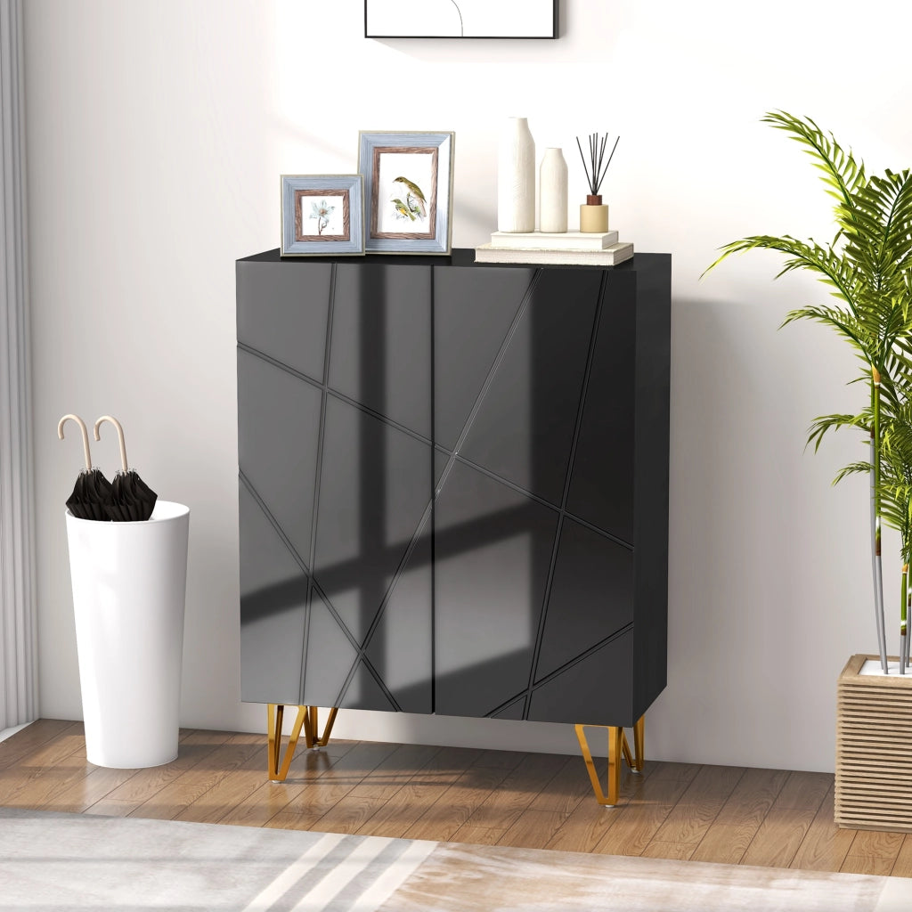 Scarpiera con Ripiani Aggiustabili ¨C zephmum ¨C Nero 72x31.5x95 cm