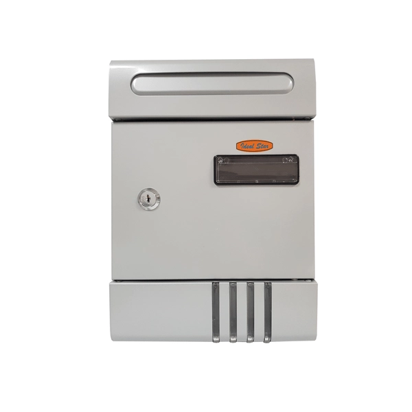 CASSETTA POSTALE IDEAL STAR IN ACCIAIO cm 204x65x290h - Argento - IDEAL STAR