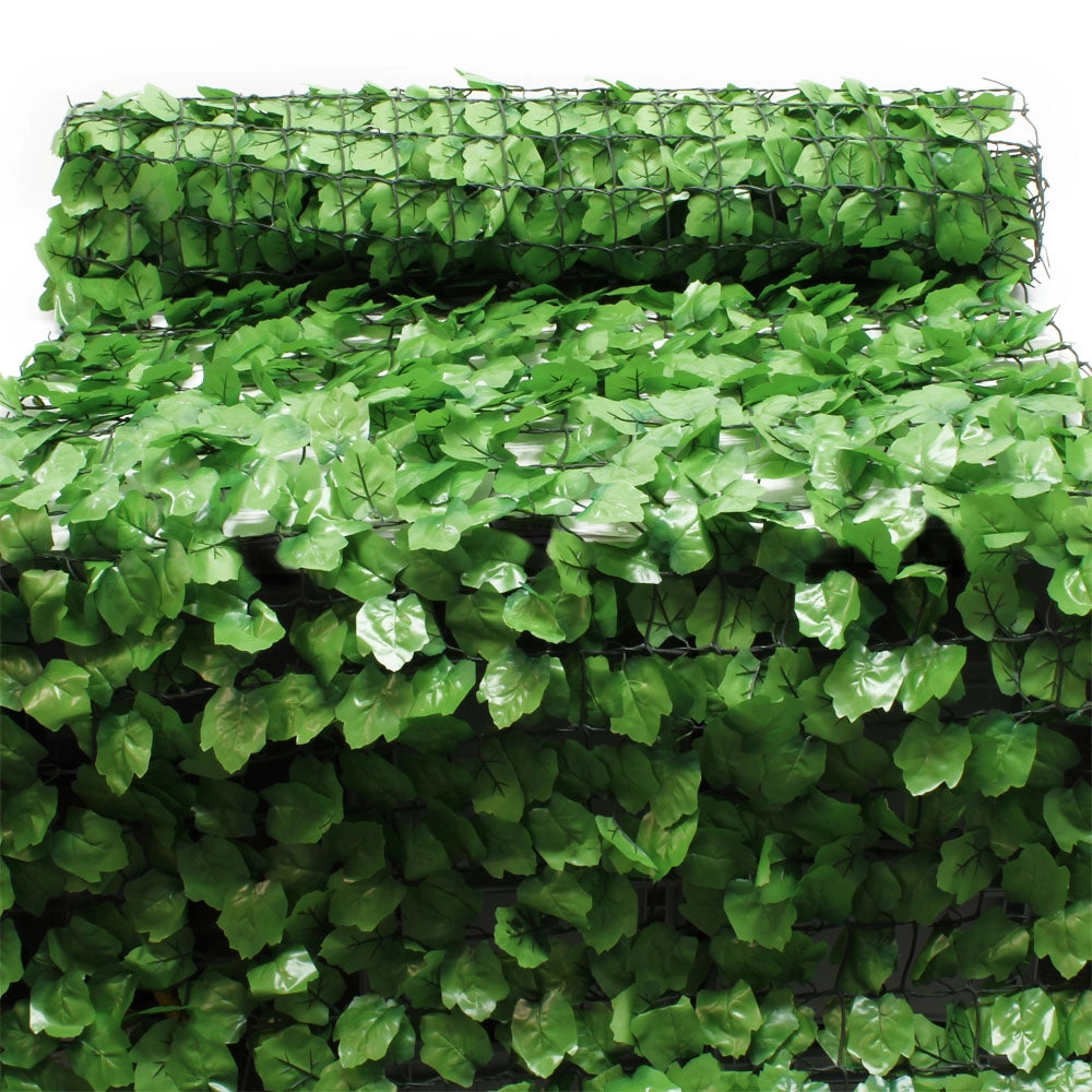 Rete per balconi con foglie finte 300 x 150 cm simil edera Siepe artificiale