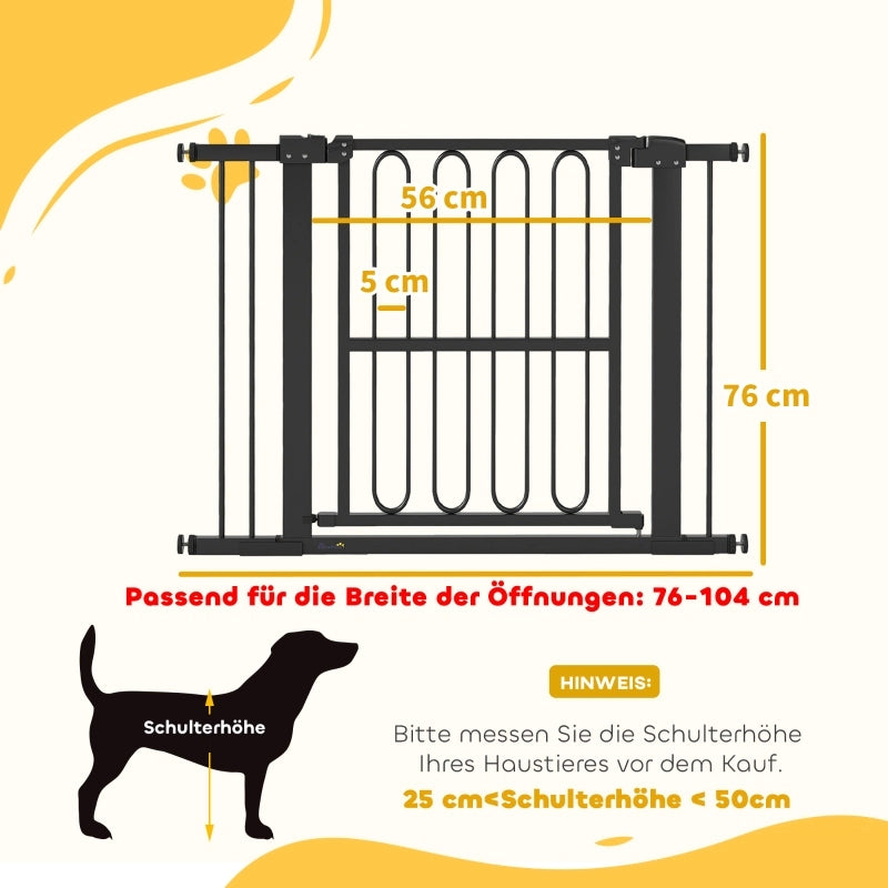 Barriera estensibile a forbice regolabile con chiusura doppia per porte e scale in plastica nera